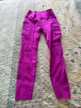 Fabletics Bright Fuchsia High-Waist Seamless Leggings
